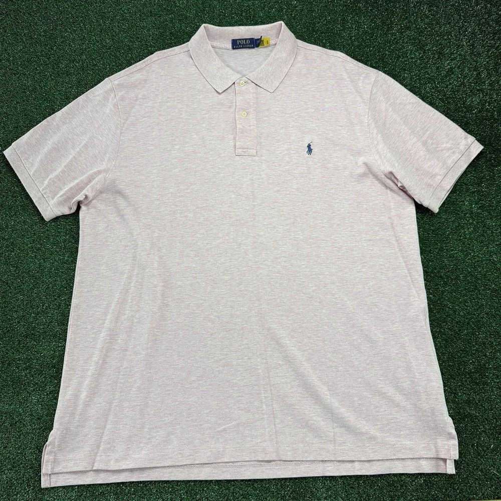 Polo Ralph Lauren Men's Short Sleeve Polo Shirt Size 2XB Pink